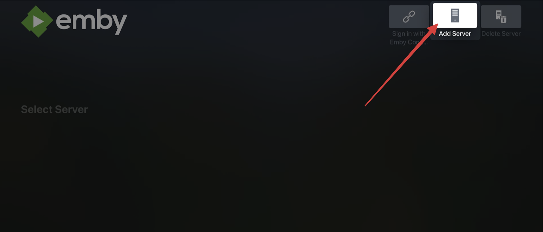 Emby Apple TV Setup Step 3